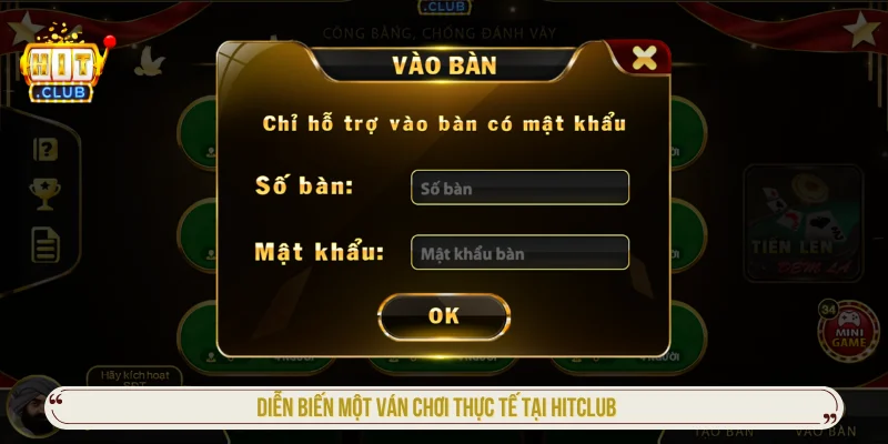 Quy trình chơi tiến lên đếm lá HITCLUB
