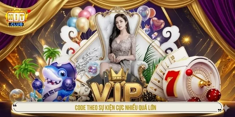 Code theo sự kiện cực nhiều quá lớn